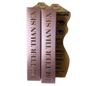 NIB Two Faced Better Than Sex Voluptuous Volume Masacara (Set Of 2)